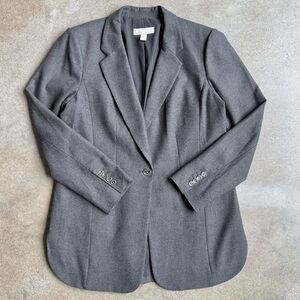 Michael Kors Charcoal Grey One-Button Blazer